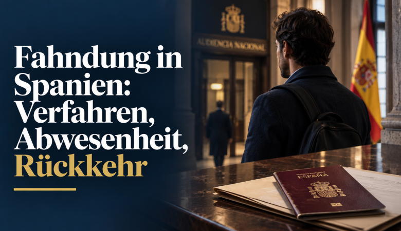 Fahndung in Spanien: Verfahren, Abwesenheit, Rückkehr