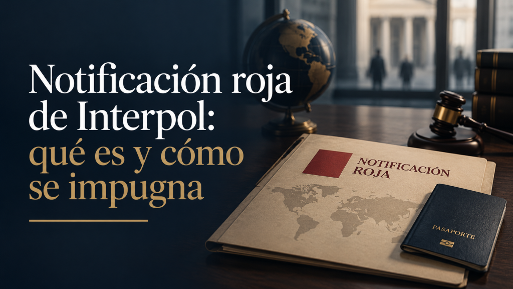 Notificación roja de Interpol: qué es y cómo se impugna