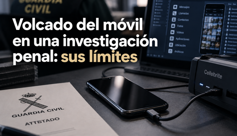 Volcado del móvil en una investigación penal: sus límites